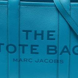 Marc Jacobs Blue Leather Medium The Tote Bag