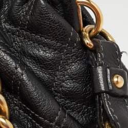 Marc Jacobs Black Quilted Leather Little Stam Shoulder Bag