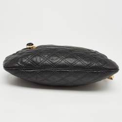 Marc Jacobs Black Quilted Leather Little Stam Shoulder Bag