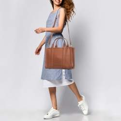 Pre Owned Marc Jacobs Brown Leather Medium The Tote Bag