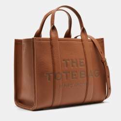 Pre Owned Marc Jacobs Brown Leather Medium The Tote Bag