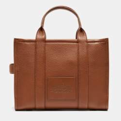 Pre Owned Marc Jacobs Brown Leather Medium The Tote Bag