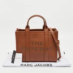 Pre Owned Marc Jacobs Brown Leather Medium The Tote Bag