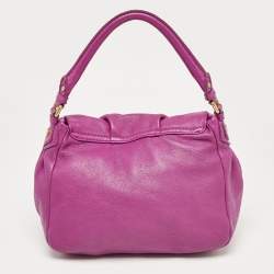 Marc by Marc Jacobs Magenta Leather Classic Q Lil Ukita Top Handle Bag