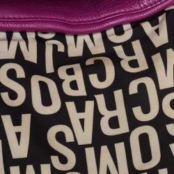 Marc by Marc Jacobs Magenta Leather Classic Q Lil Ukita Top Handle Bag