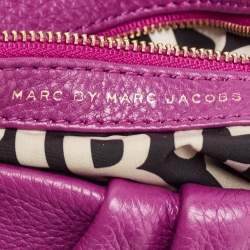 Marc by Marc Jacobs Magenta Leather Classic Q Lil Ukita Top Handle Bag