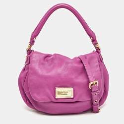 Marc by Marc Jacobs Magenta Leather Classic Q Lil Ukita Top Handle Bag