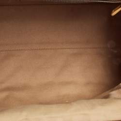 Pre Owned Marc Jacobs Burgundy Quilted Leather Stam Satchel