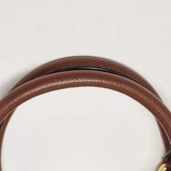 Pre Owned Marc Jacobs Burgundy Quilted Leather Stam Satchel