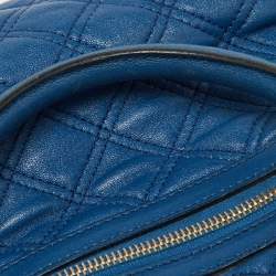 Pre Owned Marc Jacobs Blue Quilted Leather Little Stam Shoulder Bag