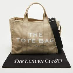 Pre Owned Marc Jacobs Beige Canvas Medium The Tote Bag
