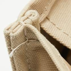 Pre Owned Marc Jacobs Beige Canvas Medium The Tote Bag