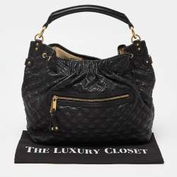 Pre Owned Marc Jacobs Black Quilted Leather Stam Hobo