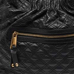 Pre Owned Marc Jacobs Black Quilted Leather Stam Hobo