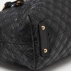 Pre Owned Marc Jacobs Black Quilted Leather Stam Hobo