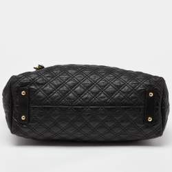 Pre Owned Marc Jacobs Black Quilted Leather Stam Hobo