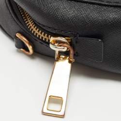 Marc Jacobs Black Leather Playback Dome Crossbody Bag