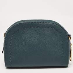 Marc Jacobs Dark Green Leather Playback Dome Crossbody Bag