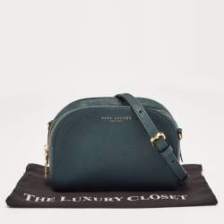 Marc Jacobs Dark Green Leather Playback Dome Crossbody Bag