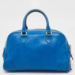 Pre Owned Marc Jacobs Blue Leather The Venetia Satchel
