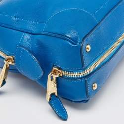 Pre Owned Marc Jacobs Blue Leather The Venetia Satchel