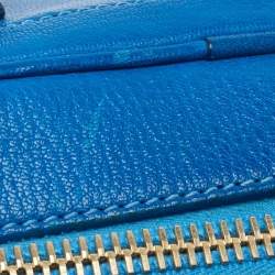 Pre Owned Marc Jacobs Blue Leather The Venetia Satchel