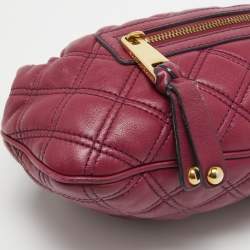 Marc Jacobs Fuchsia Quilted Leather Little Stam Shoulder Bag