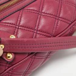 Marc Jacobs Fuchsia Quilted Leather Little Stam Shoulder Bag