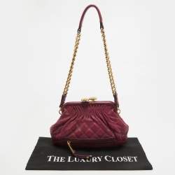 Marc Jacobs Fuchsia Quilted Leather Little Stam Shoulder Bag