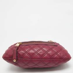 Marc Jacobs Fuchsia Quilted Leather Little Stam Shoulder Bag