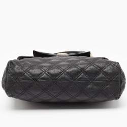 Marc Jacobs Black Quilted Leather Bow Shoulder Bag