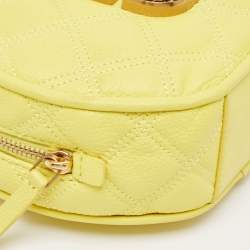 Marc Jacobs Powder Yellow The Status Round Crossbody Bag