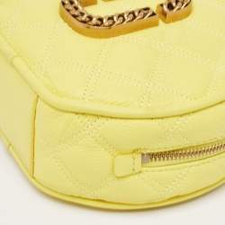 Marc Jacobs Powder Yellow The Status Round Crossbody Bag