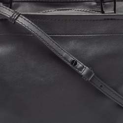 Marc Jacobs Black Leather The Box Shopper Tote