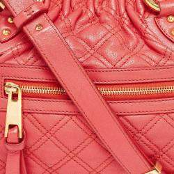 Marc Jacobs Red Quilted Leather Stam Shoulder Bag