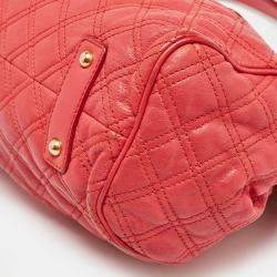 Marc Jacobs Red Quilted Leather Stam Shoulder Bag