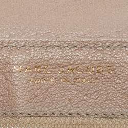 Pre Owned Marc Jacobs Pink/White Quilted Leather Bow Shoulder Bag