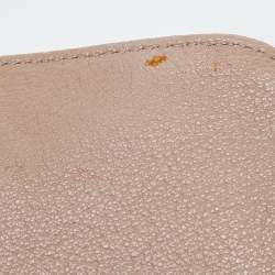 Pre Owned Marc Jacobs Pink/White Quilted Leather Bow Shoulder Bag