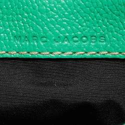 Pre Owned Marc Jacobs Green Leather Mini Grind Tote