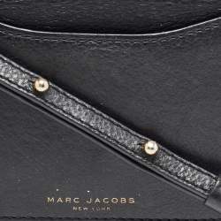 Marc Jacobs Black Leather Recruit Wallet on Strap 