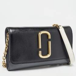 Marc Jacobs Multicolor Patent Leather Snapshot Wallet On Chain