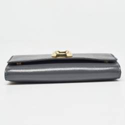Marc Jacobs Multicolor Patent Leather Snapshot Wallet On Chain