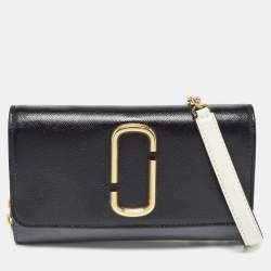 Marc Jacobs Multicolor Patent Leather Snapshot Wallet On Chain