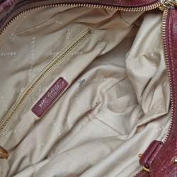 Marc Jacobs Burgundy Leather Satchel