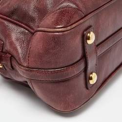 Marc Jacobs Burgundy Leather Satchel