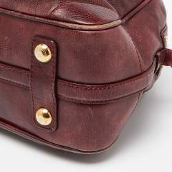 Marc Jacobs Burgundy Leather Satchel