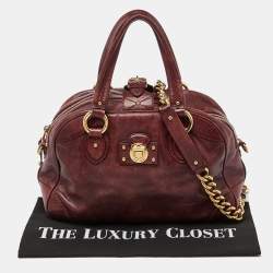 Marc Jacobs Burgundy Leather Satchel