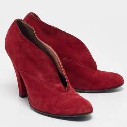 Marc Jacobs Red Suede Ankle Boots Size 39.5