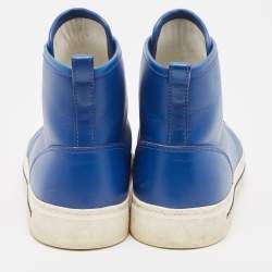 Marc Jacobs Blue Leather High Top Sneakers Size 36