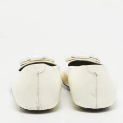 Marc Jacobs White Patent Leather Ballet Flats Size 37